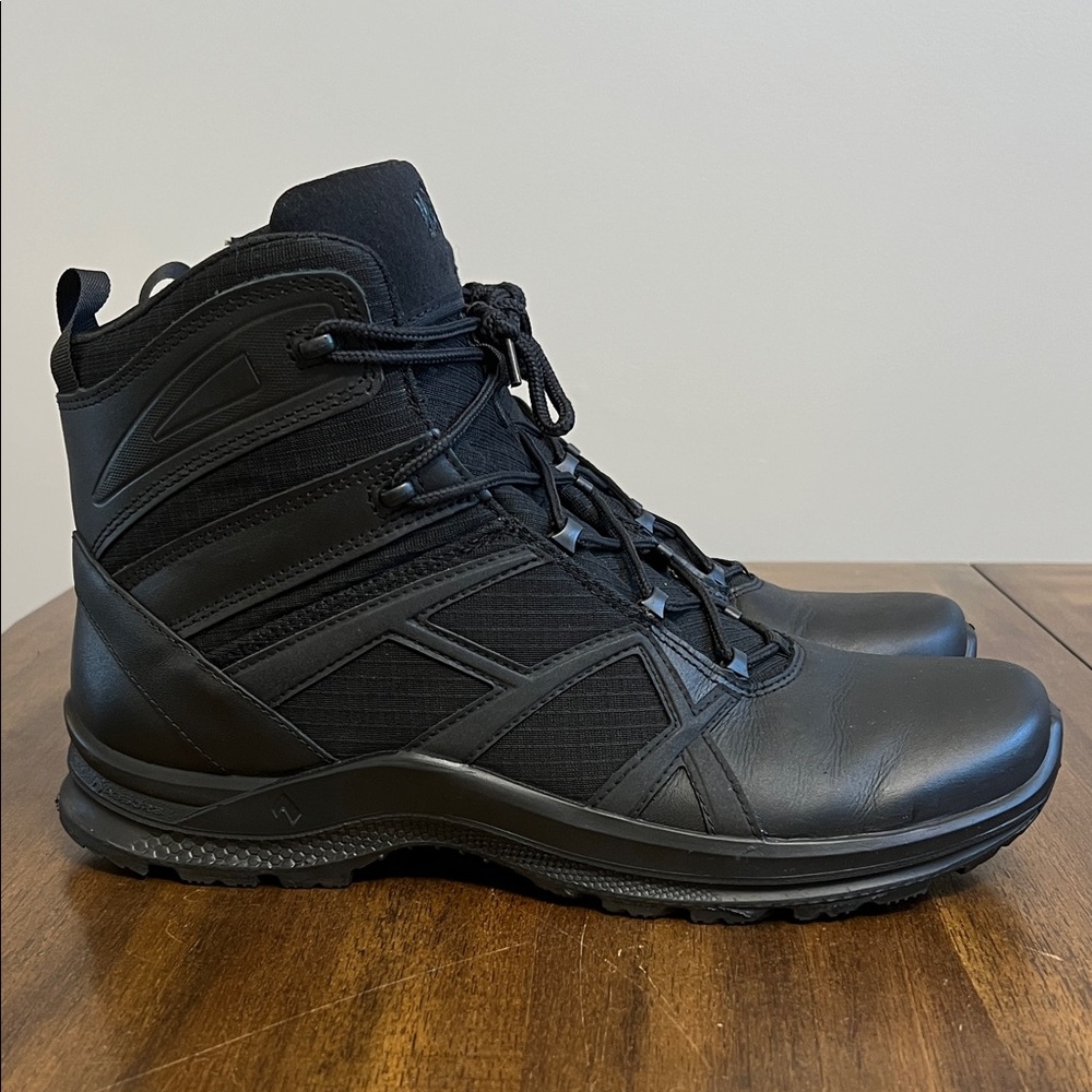 HAIX BLACK EAGLE ATHLETIC 2.1 T MID SIDE-ZIP DUTY BOOTS Men’s 11.5 NO INSOLES